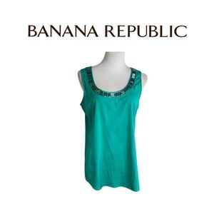 Banana Republic Teal Sleeveless Top | Size S | Soft Stretch Tank